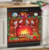 Cozy Christmas Fireplace Dishwasher Cover Merry Christmas Kitchen Decor Christmas Decor Xmas Gift HT