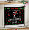 All I Want For Christmas is Wine Dishwasher Cover Christmas Home Decor Funny Christmas Gift HT