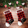 Cow Christmas Stocking Red Plaid Pattern Custom Stocking Christmas Gift For Cow Lovers HN
