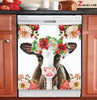 Cow with flowers dishwasher cover TTM