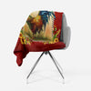 Chicken Sunflower Arch Window Fleece Blanket Rooster Farm Sherpa Blanket Chicken Lovers Gift TM