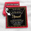 To My Wife Custom Name Necklace Gifts for Wife Wedding Anniversary Gifts Valentines Day Gifts HN