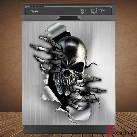 Silver Skull Dishwasher Cover TTM