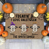 Personalized It's Freakin' Bats I Love Halloween Doormat Cat Flying Halloween Decorations Home Decor Mat HT