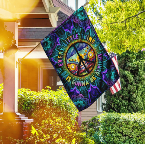 Hippie Flag 11, Gift for Hippie, Hippie Gift Idea, Hippie Gift Design