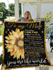 You Are The World Sunflower Personality Blanket, Poster