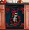 Skull Girl Dishwasher Cover Kitchen Decor HT