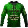 Irish Celtic Cross Hoodie St Patrick's Day Clothes HT