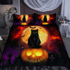 Halloween Bedspread Halloween Black Cat Bedding Set