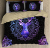 Halloween Bedspread Mandala Deer 3D Bedding Set LAM