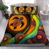 Aboriginal Bedding Set, Australia Turtles Painting Art Bedding Set