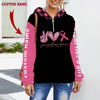 Breast Cancer They whispered to her Fleece Hoodie 3D custom TTM