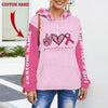 Breast Cancer They whispered to her Fleece Hoodie 3D custom TTM