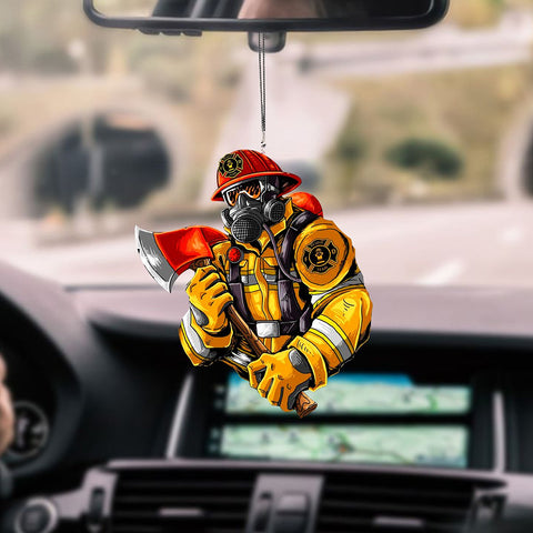 Firefighter Car Hanging Ornament