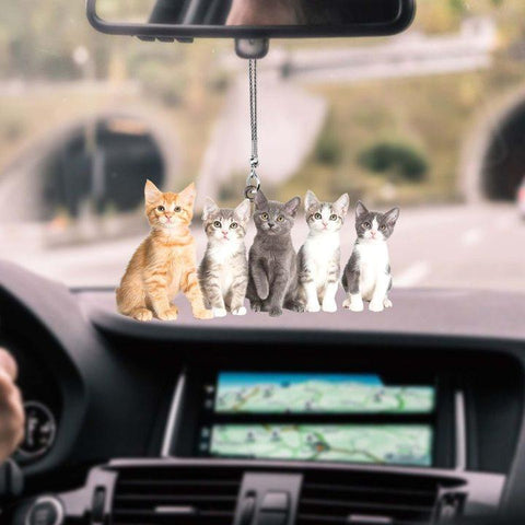 Cute Cat Kittens Car Hanging Ornament Gift for Cat Lovers
