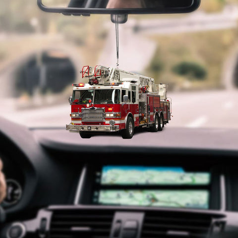 Firefighter Car Hanging Ornament