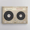 Music Song Lyrics Cassette Tape Canvas Wall Art Personalized Couple Gift Valentine Gift HN