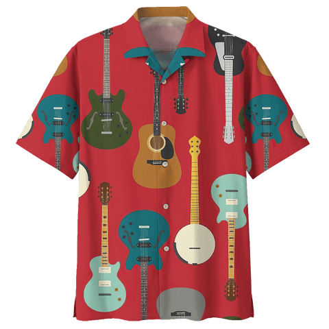 GUITAR HAWAIIAN SHIRT