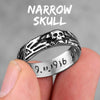 Stainless Steel Men Rings Domineering Skull Devil Punk Gothic HipHop Simple for Biker Male Boy Jewelry Creativity Gift Wholesale