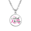 New Pink Ribbon Hope necklaces For Women Breast Cancer Awareness Pendant chains Fashion Medical Jewelry Gift