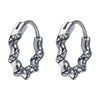 Round Earrings Stainless Steel Skull Earrings