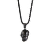 Stainless Steel Skull Chain Pendant Necklace