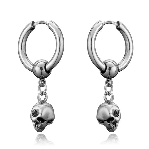 Skull Stainless Steel Earrings