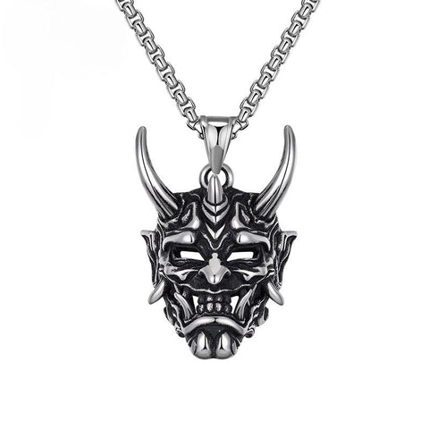 Ghost Skull Mask Pendant Necklace Cool Men's Rock Party Jewelry