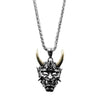 Ghost Skull Mask Pendant Necklace Cool Men's Rock Party Jewelry