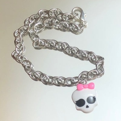 Skull Girl Pendant Necklace