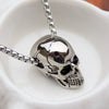 3D Skull Pendant Necklace For Men Gothic Jewelry