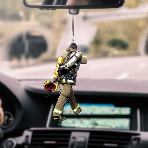 Firefighter Car Hanging Ornament