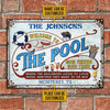 Personalized Pool Grilling Swimming Listen To The Good Music Custom Classic Metal Signs | Colorful 20x30cm 30x45cm