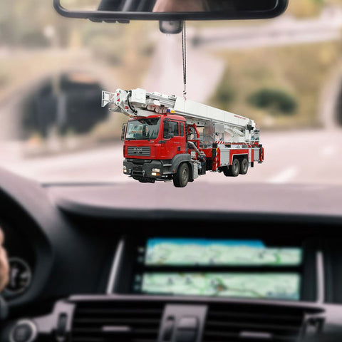 Firefighter Car Hanging Ornament