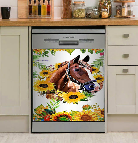 Farmer Horse Lovers Decor Kitchen Dishwasher Cover