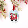 Cute Pig Christmas Ornament Farm Animal Ceramic Ornament 2 sided Christmas Tree Hanging Decor Xmas Gift HN