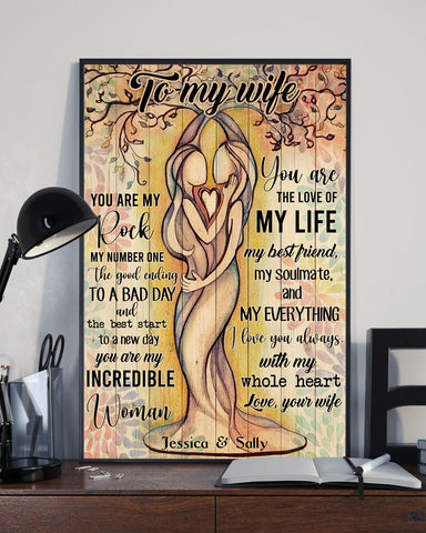 Lesbian Gifts for Couples Customized Canvas QA