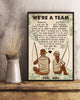 Fishing Couple We Are A Team Couple Gifts Customized Canvas QA