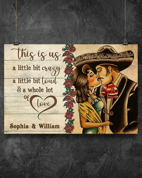 Mexican Couple This Is Us Couple Gifts Customized Canvas QA