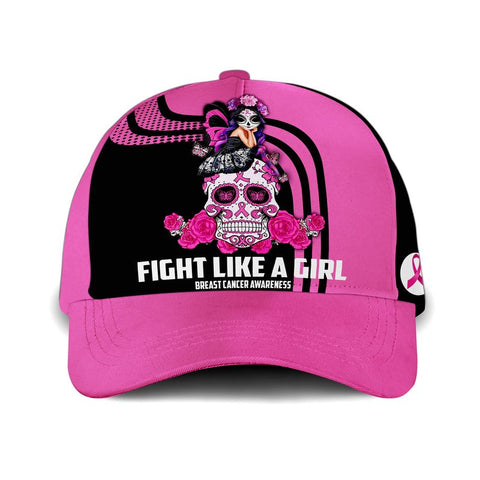 BREAST CANCER AWAREN ESS - FIGHT LIKE A GIRL CAP Gift Idea for Breast Cancer