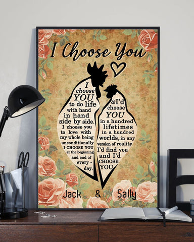 Chicken I Choose You Poster Personalized Gift For Her Couple Gift Valentine Gift HN