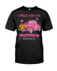 Black Shirt Breast Cancer Shirt In October We wear pink T-shirt 3D Custom VA, Pink Ribbon Shirt