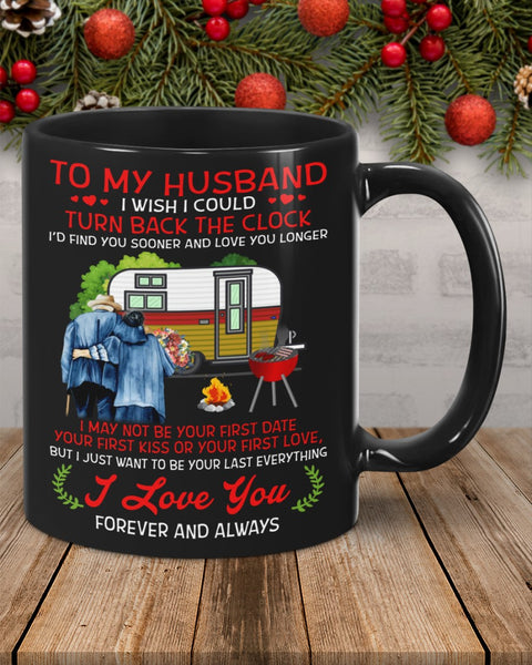 To My Husband I Wish Turn Back The Clock Couple Gifts Mug QA