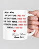 For Every Day I Miss Your Couple Gifts Customized Mug QA