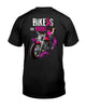 Bikers for boobs T-Shirt Breast Cancer In October We wear pink T-shirt 3D Custom VA, Pink Ribbon Shirt