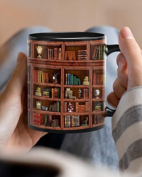 Library Book Shelf Mugs Book Mug Book Coffee Cup Gifts for Book Lovers HN