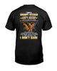I Am A Grumpy Veteran Classic T-Shirt Eagle American Flag Gift Ideas for Veterans Best Military Gifts