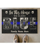 Gift For Christian Gifts for Police Officers In This House We Bleed Blue Doormat Welcome Mat