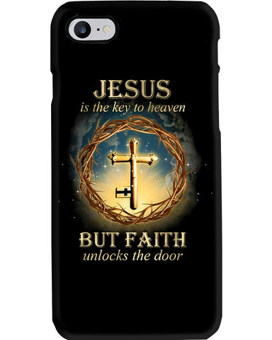 Jesus is The Key to Heaven But Faith Unlocks The Door Phone Case, Jesus Phone Case, Christian Gifts, Gifts of Faith HN