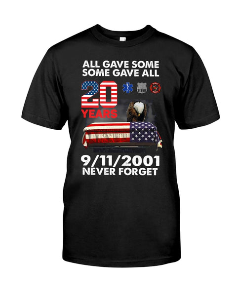 American Patriot Shirt Black All Gave Some Some Gave All Veteran shirt, US Flag shirt design, Patriot Gift Idea, Patriot Day 20th Anniversary